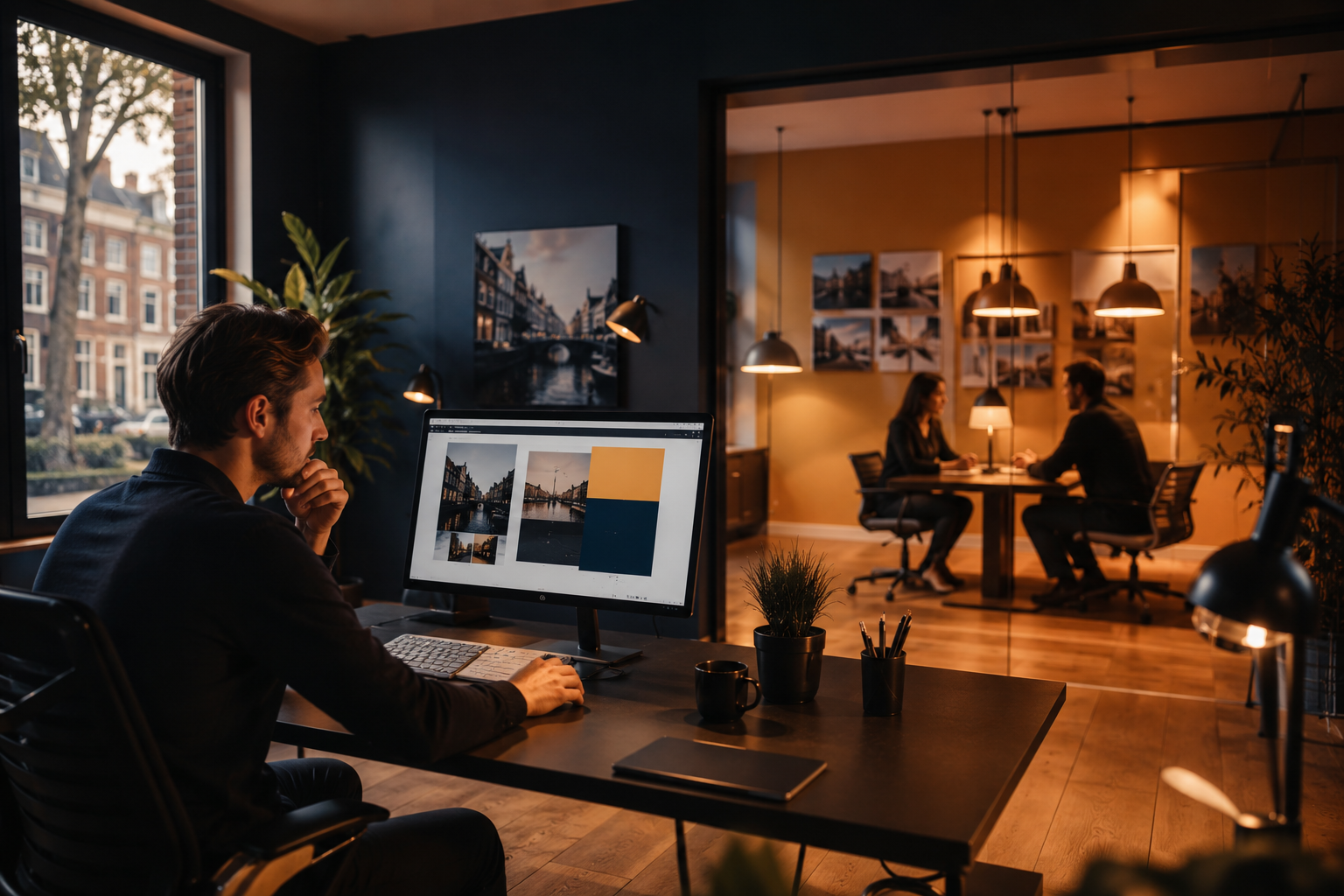 Luxora Services adviseurs aan het werk aan een campagne